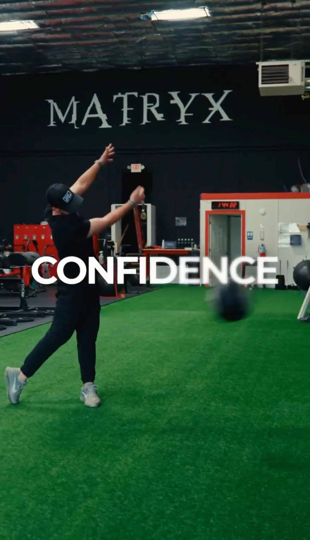 Matryx Golf Performance golfer executing with confidence after a coached block